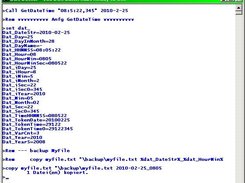 Backup using Date and Time