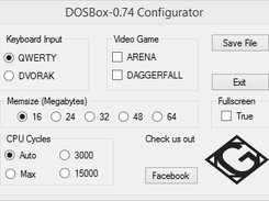 DOSBox-0.74 Configurator Screenshot 1