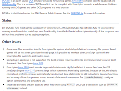 DOSBox ported to Emscripten Screenshot 1
