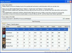 Replay parser - Replay statistics