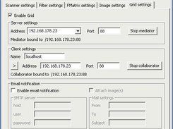 Configuration dialog of the Grid feature of Dotplot.