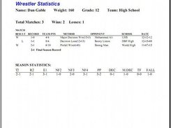 Individual Statistics PDF Output