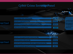 Cyber Crime Security Panel Status