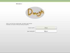 Welcome screen