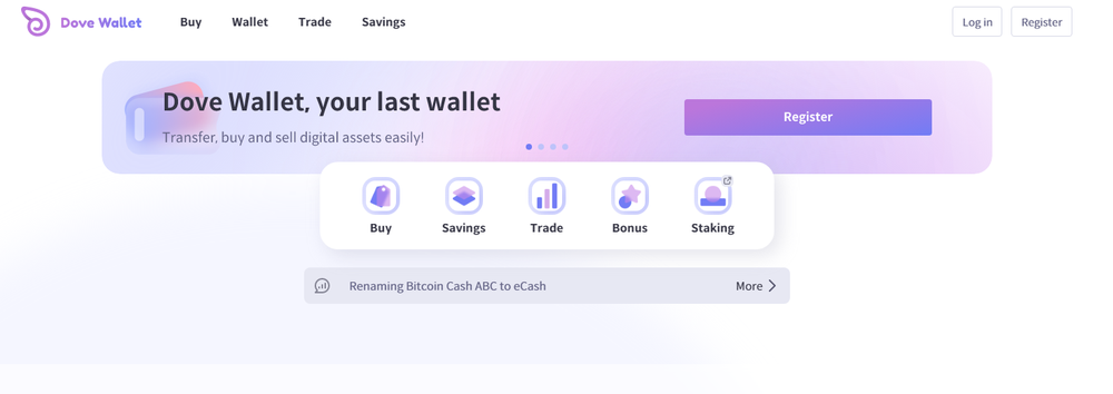 Dove Wallet Screenshot 1