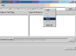 Pasting link to program