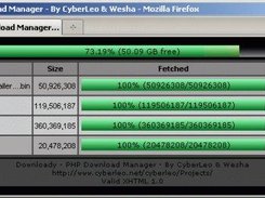 PHP download manager Screenshot 1