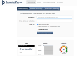 DownNotifier.com Screenshot 1