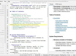 Light Mode with Table of Contents