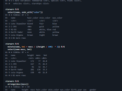 dplyr Screenshot 1