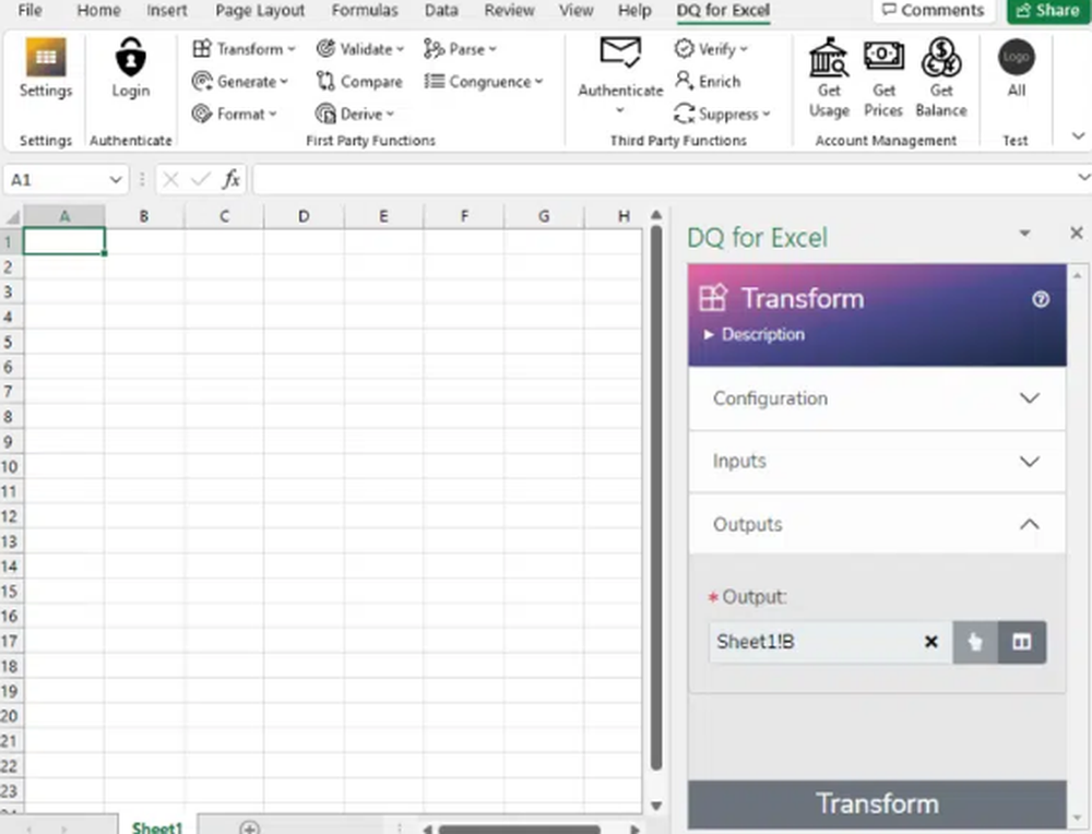 DQ for Excel Screenshot 1