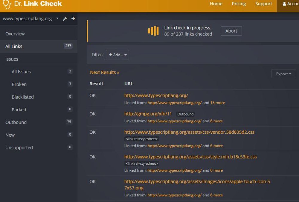 Dr. Link Check Screenshot 1