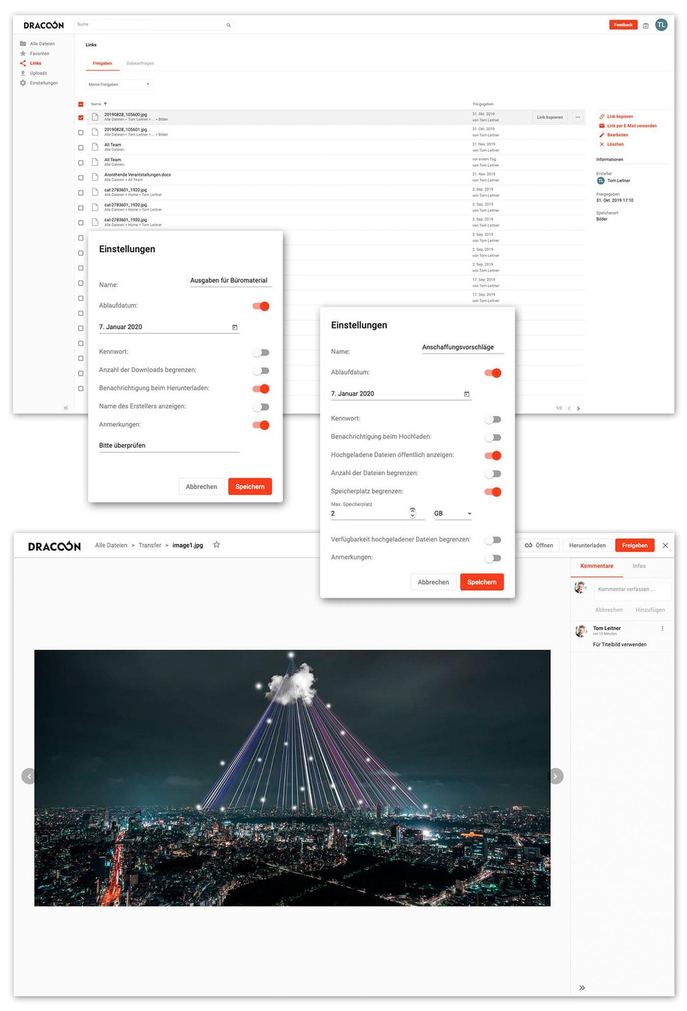 DRACOON Screenshot 1