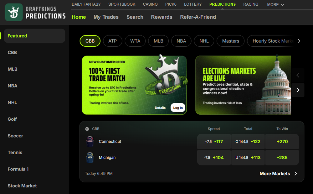 DraftKings Screenshot 1