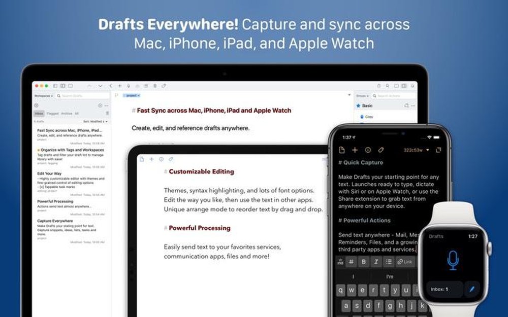 Drafts Screenshot 1