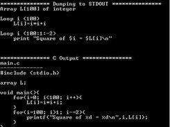 Result of the test program