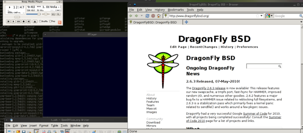 DragonFly BSD Screenshot 1