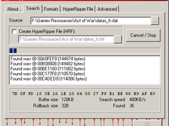 HyperRipper module detecting file formats in a resource file