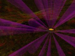 Vehicle and sonar beams in an evidence grid map