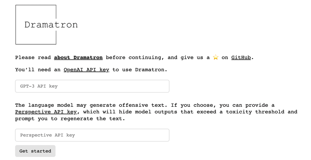 Dramatron Screenshot 1