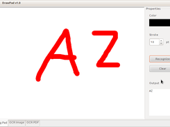 Handwriting recognition mode