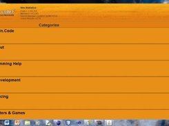The main categories screen when selecting the type of forums