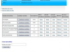 Listas de correo / maillists