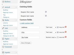 Options page