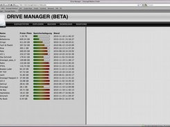 Web Interface - HDD Overview