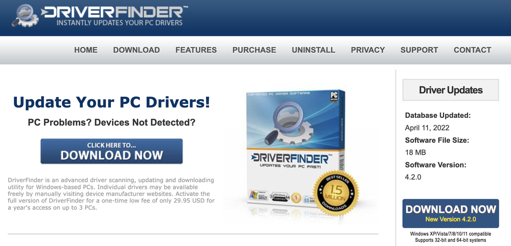 DriverFinder Screenshot 1