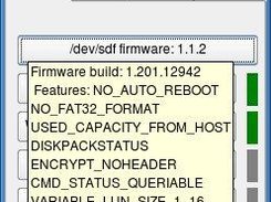 mouse over device, shows firmware features