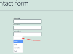 Dropdown Search Option for Contact Form  Screenshot 4