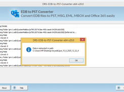 DRS EDB to PST Converter Screenshot 1