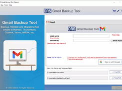 DRS Gmail Backup Tool Screenshot 1