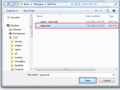 DRS SQL Backup Recovery Tool Screenshot 1