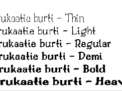 Font example