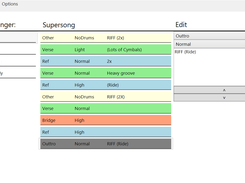 DrumNotes in edit mode