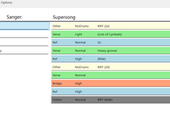 DrumNotes in view mode