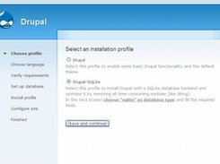 Drupal-SQLite setup