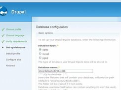 Drupal-SQLite setup 2