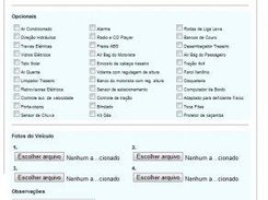 Form de cadastro de anuncio
