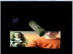 Prerecorded streams rendered to textures, wrapped on objects