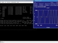 DSPemu main screen and data plotmtv