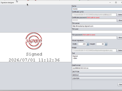 Editor with a visual signature