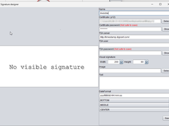 Editor with an invisible signature