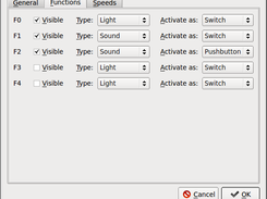 Function configuration screen