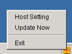 right click the icon, show menu