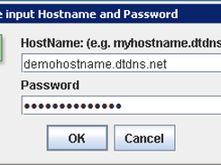 windows: input hostname and password