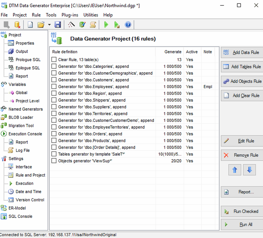 DTM Data Generator Screenshot 1