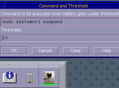 Dialog: command and threshold